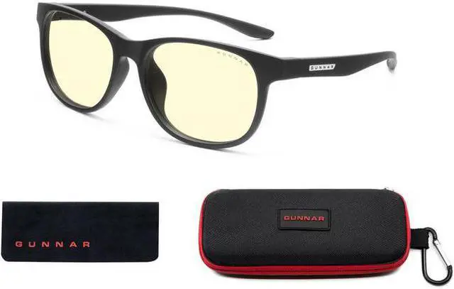 Main image of GUNNAR Gaming & Computer Glasses for Kids age 12+ Rush Onyx Amber Tint RUS00101