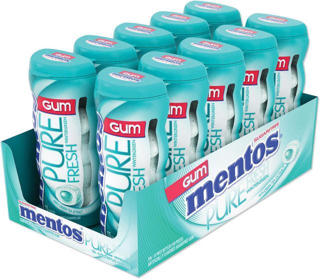 Pure Fresh Sugar-Free Gum, Wintergreen, 15 Pieces/Pack, 10 Packs/Box Pure Fresh Sugar-Free Gum, Wintergreen, 15 Pieces/Pack, 10 Packs/Box