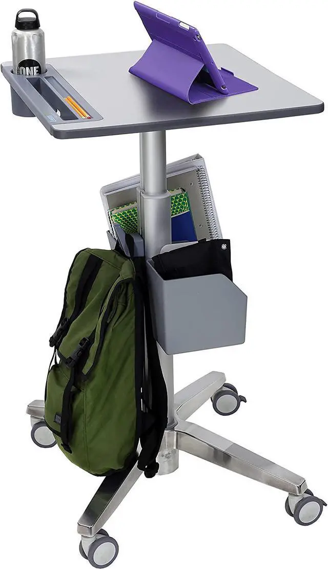 Alt view image 13 of 20 - Ergotron LearnFit 33"-49"H Adjustable Desk (24-481-003) 24481003