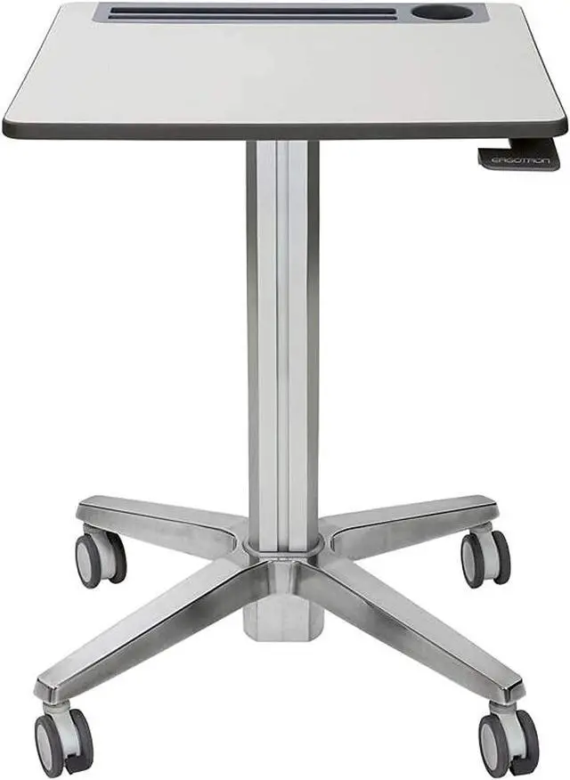 Alt view image 10 of 20 - Ergotron LearnFit 33"-49"H Adjustable Desk (24-481-003) 24481003
