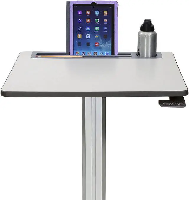 Alt view image 11 of 20 - Ergotron LearnFit 33"-49"H Adjustable Desk (24-481-003) 24481003
