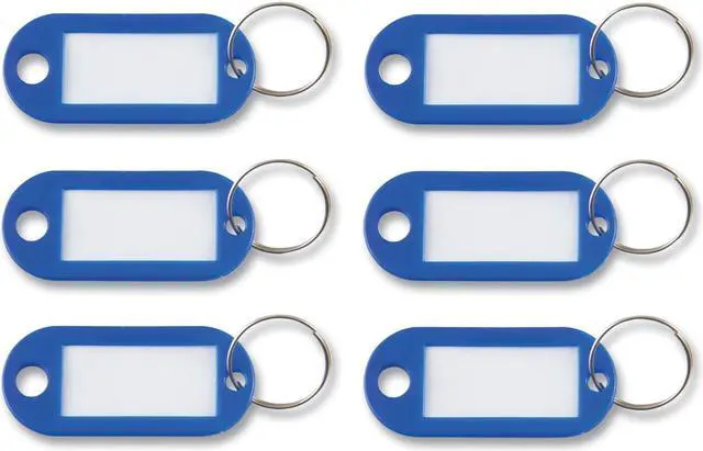 Main image of Advantus Key Tags Label Window 0.88 x 0.19 x 2 Dark Blue 6/Pack KEY98019