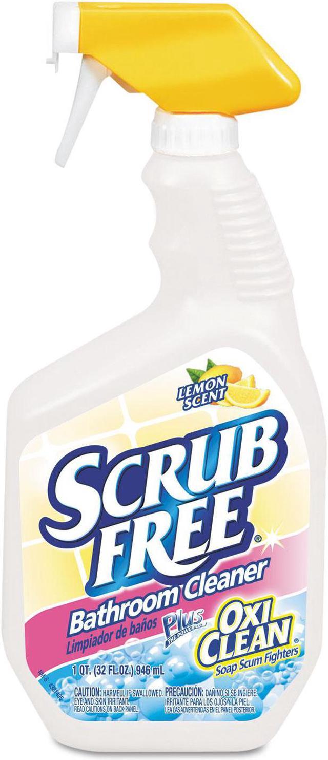 Scrub Free Bathroom Cleaner with Oxi Clean, Lemon Scent, 32 oz