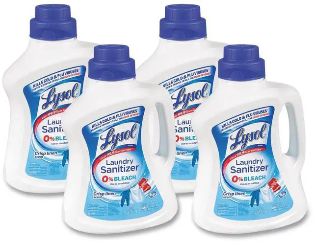 Alt view image 3 of 14 - Lysol 95872 Laundry Sanitizer, Liquid, Crisp Linen, 90 Oz.