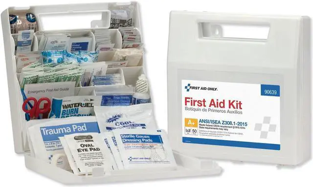 Alt view image 10 of 15 - ANSI Class A+ First Aid Kit for 50 People, 183 Pieces FAO90639