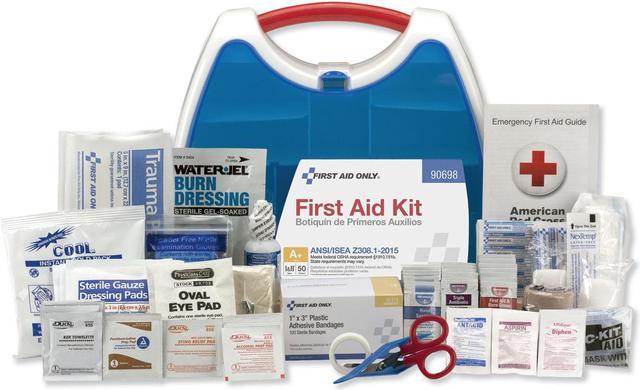 50 Person First Aid Kit, Plastic Case With Dividers - W-225-AN - BRITE  SAFETY