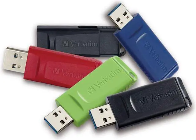 Main image of Verbatim 32GB Store 'n' Go USB Flash Drive 5pk Assorted 70897