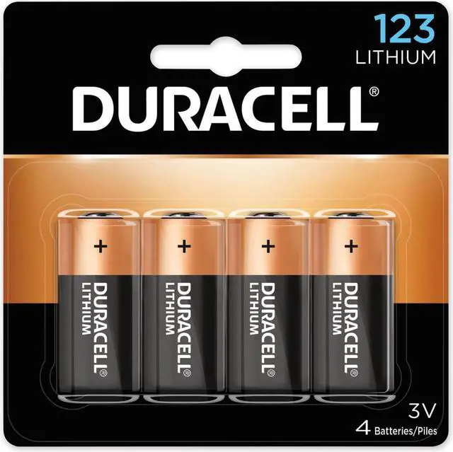 Alt view image 2 of 8 - Duracell Specialty High-Power Lithium Batteries 123 3 V 4/Pack DL123AB4PK