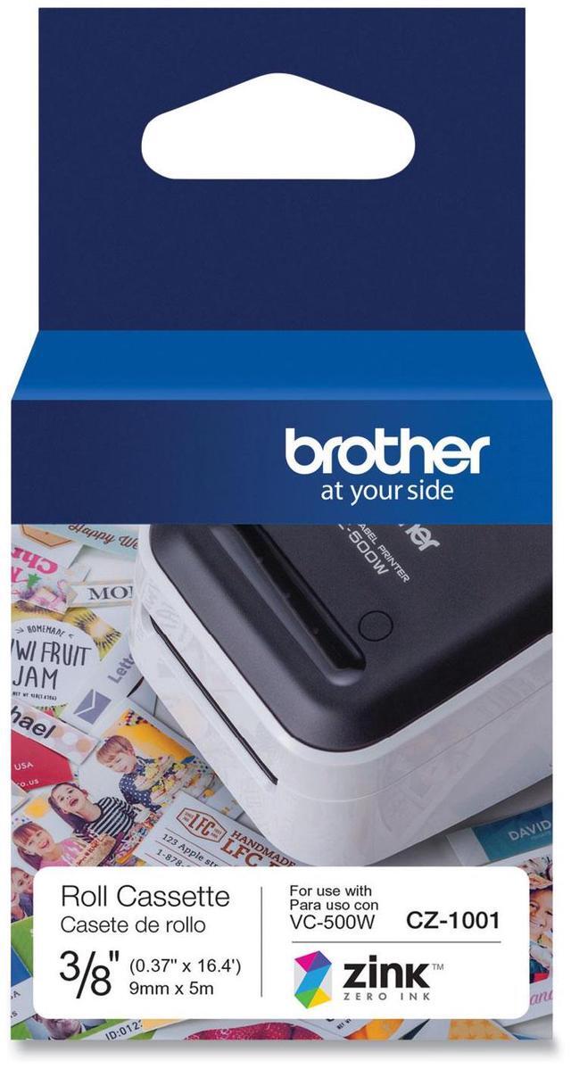 Alt view image 6 of 19 - Brother Genuine CZ-1001 3/8" (0.37") 9mm wide x 16.4 ft. (5 m) long label roll featuring ZINK® Zero Ink technology - 3/8" Width x 16 13/32 ft Length - Zero Ink (ZINK)