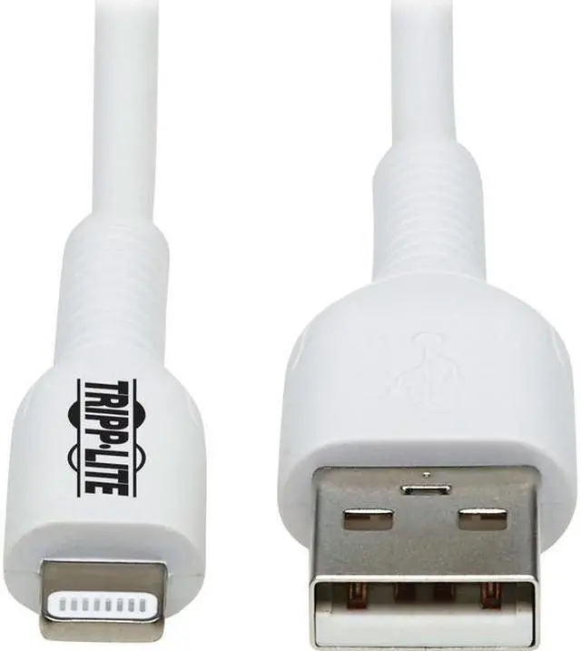 Main image of Tripp Lite Safe-IT M100AB-03M-WH Sync/Charge Lightning/USB Antimicrobial Data Transfer Cable M100AB03MWH
