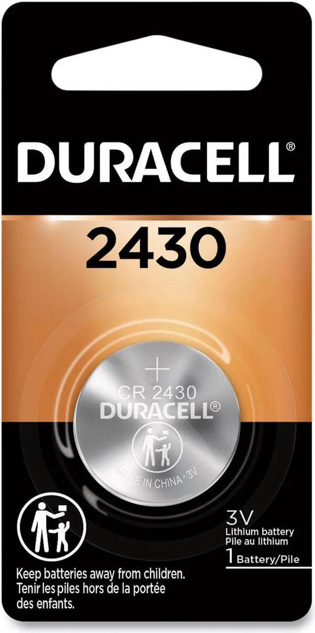 Alt view image 5 of 6 - DURACELL 3V 2430 (DL2430 / 2430) Lithium Coin Cell Battery, 1-pack