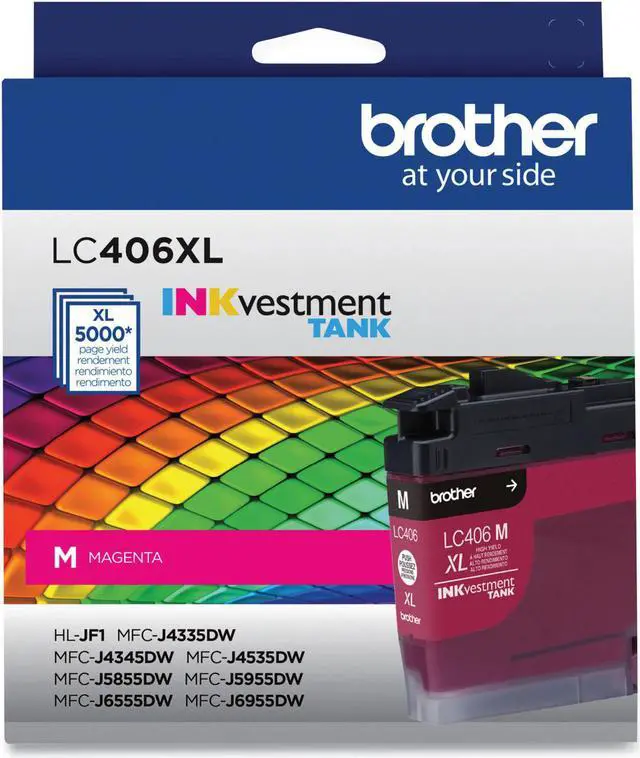 Main image of Brother INKvestment LC406XLM Ink Cartridge Magenta in Retail Packaging