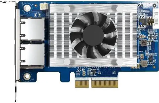 Alt view image 2 of 12 - QNAP QXG-10G2T-X710 10Gigabit Ethernet Card QXG10G2TX710