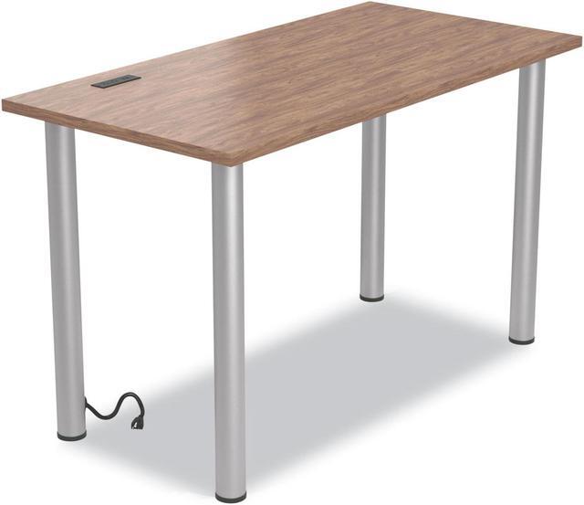 Essentials Writing Table-Desk with Integrated Power Management, 47.5