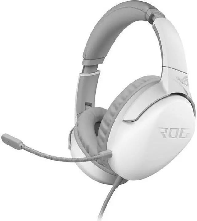 Alt view image 4 of 18 - ASUS ROG Strix Go Core Moonlight White Gaming Headset with Detachable Microphone