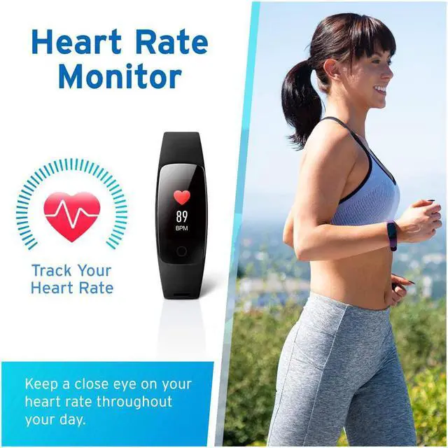 Alt view image 6 of 9 - Etekcity Fitness & Activity Tracker w/ Color Touch Screen HBHWFE52E