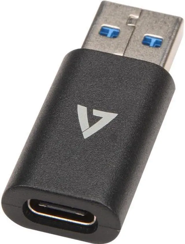 Main image of V7 USB A Male to USB-C Female USB 3.2 Gen2 10 Gbps Black V7USB3AC