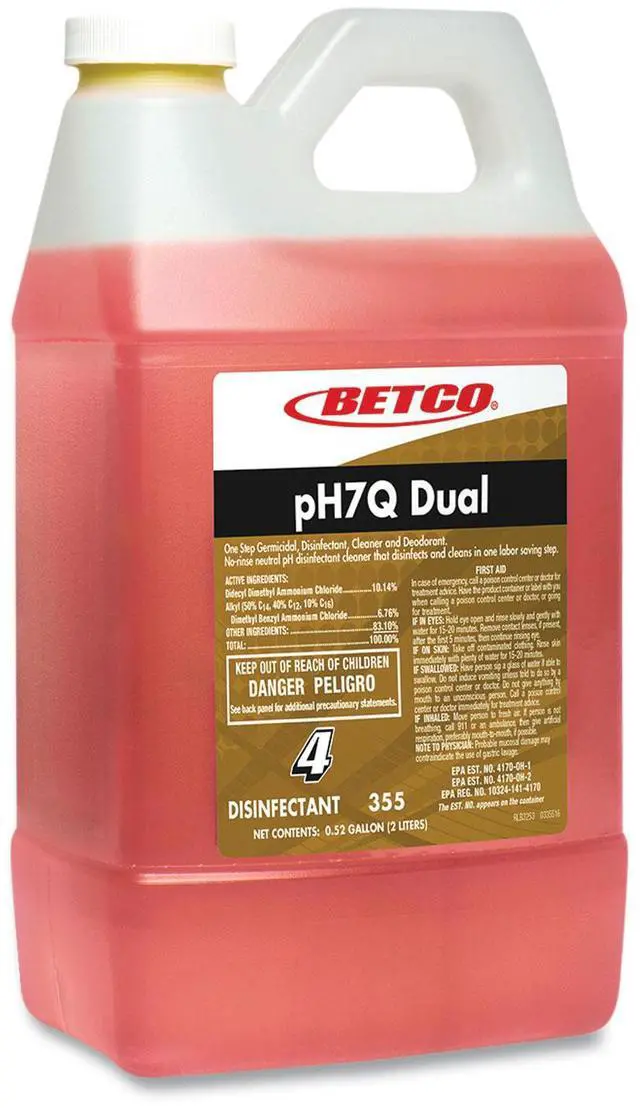 Alt view image 2 of 2 - Betco pH7Q Dual Disinfectant Cleaner