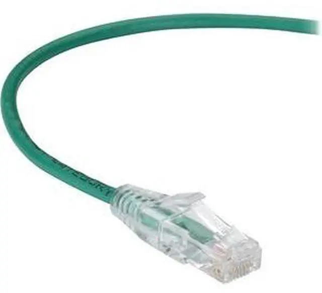 Alt view image 10 of 10 - Black Box C6APC28-GN-05 5 ft. Slim Net CAT6A Patch Cable, Green