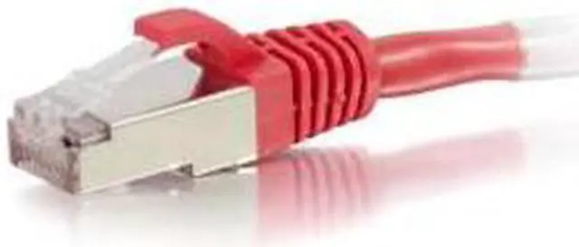 Alt view image 4 of 5 - C2G 00853 Cat6 Cable - Snagless Shielded Ethernet Network Patch Cable, Red (14 Feet, 4.26 Meters)