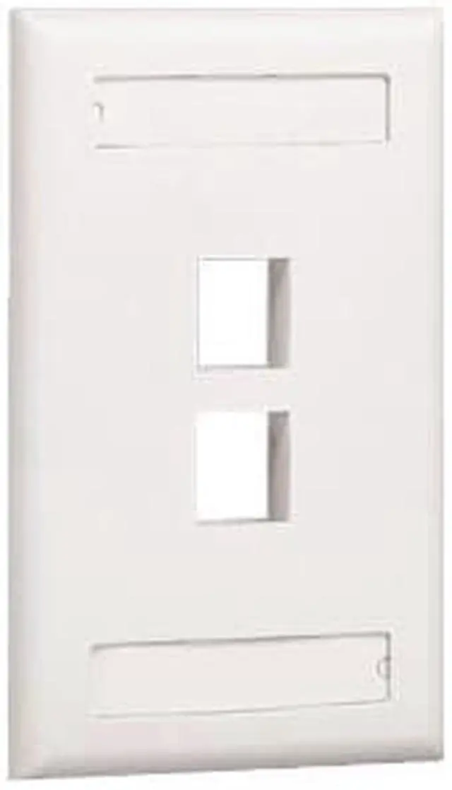 Alt view image 2 of 2 - PANDUIT 2 Socket NetKey Faceplate - 2 x Socket(s) - 1-gang - White