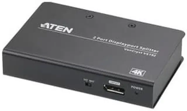 Alt view image 5 of 10 - Aten VS192 2-Port 4K Displayport Splitter With Mst/Sst