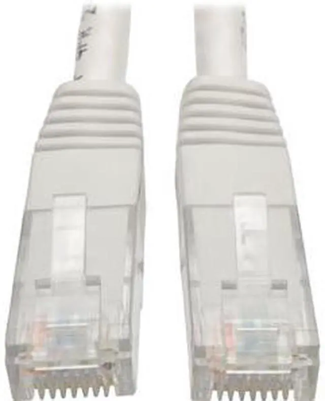 Alt view image 9 of 13 - Tripp Lite Premium N200-020-WH RJ-45 Patch Network Cable