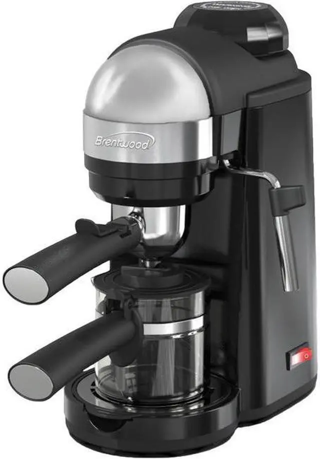 Main image of Brentwood 800 Watt Cappuccino Brewer and Espresso Maker w/ Frothing Wand, Black