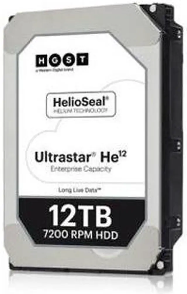 Alt view image 3 of 3 - HGST Ultrastar He12 HUH721212AL5200 12TB SAS 3.5" Internal Hard Drive 0F29530