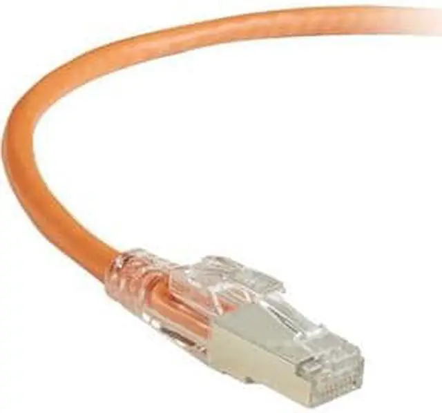 Alt view image 3 of 9 - GIGATRUE 3 CAT6. SHIELDED PATCH CORD ORANGE 10FT