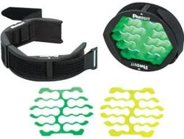 Alt view image 11 of 18 - Panduit Cable Organizer,Black/Green/Yellow  CBOT24K
