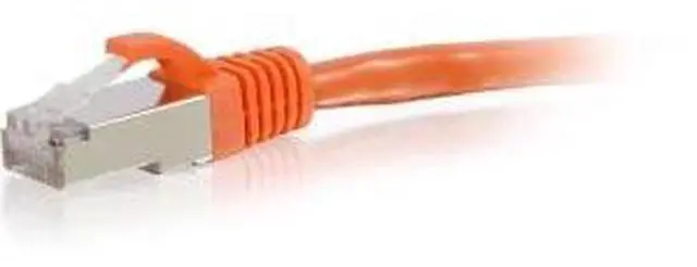 Alt view image 5 of 5 - C2G 00893 20ft. Cat6 Snagless Shielded (STP) Ethernet Network Patch Cable - Orange