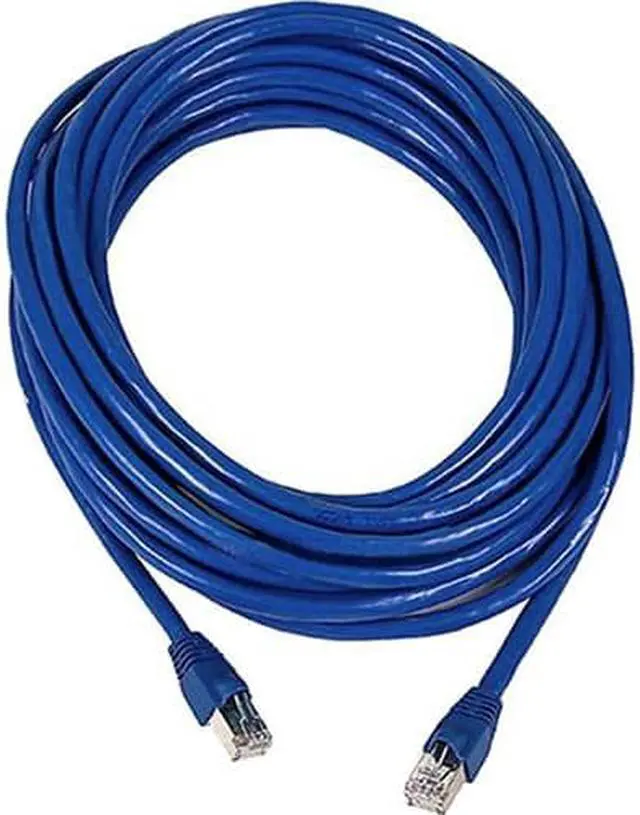 Alt view image 4 of 9 - Monoprice Cat6A Ethernet Patch Cable - 30 Feet - Blue | Network Internet Cord - RJ45, Stranded, 550Mhz, STP, Pure Bare Copper Wire, 10G, 26AWG