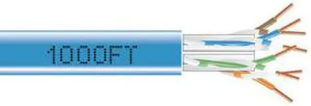 Alt view image 3 of 3 - 1000FT CAT6A SOLID RISER BLUE