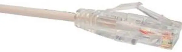 Alt view image 7 of 7 - Unirise Clearfit Slim Cat6 Patch Cable, Snagless, White, 10ft
