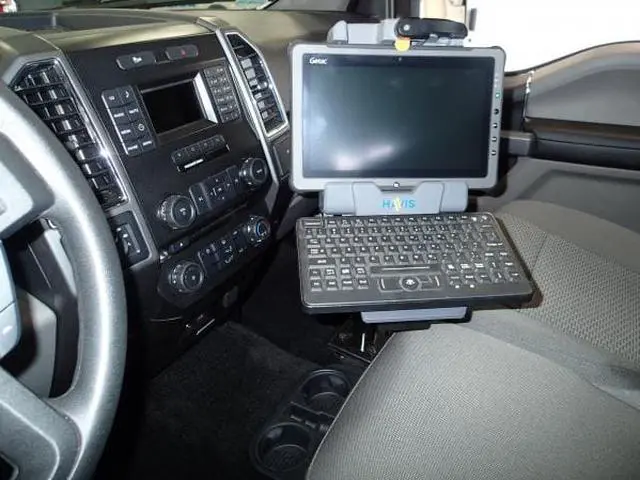 Alt view image 3 of 6 - Havis Vehicle Mount Notebook Keyboard Docking Station for Select Ford CHDM185
