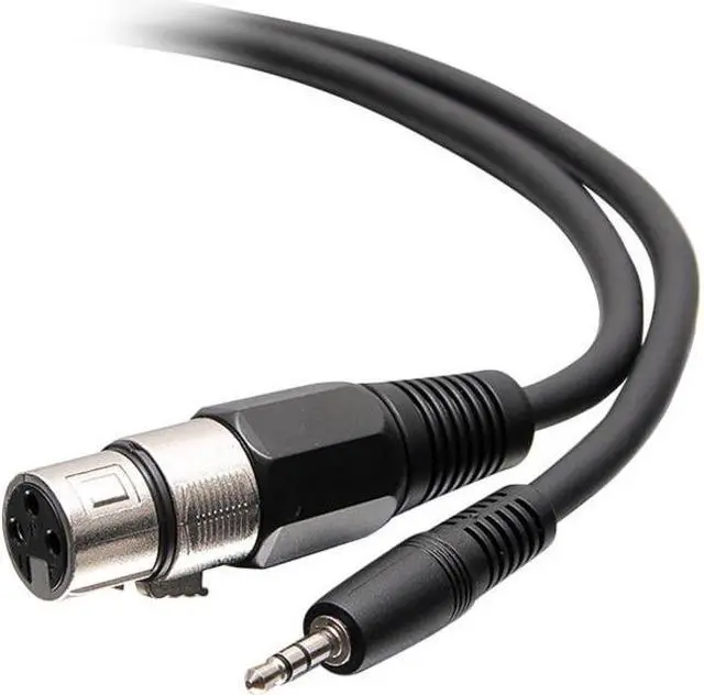 Alt view image 2 of 2 - C2G C2G41469 3 ft. 3.5mm Male 3 Position TRS to Female XLR Cable Male to Female