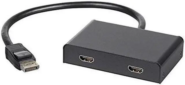 Alt view image 13 of 20 - Monoprice 2-Port DisplayPort 1.2 to HDMI Multi-Stream Transport (MST) Hub, Ideal For Digital Signage And Large Video Displays In Schools, Churches