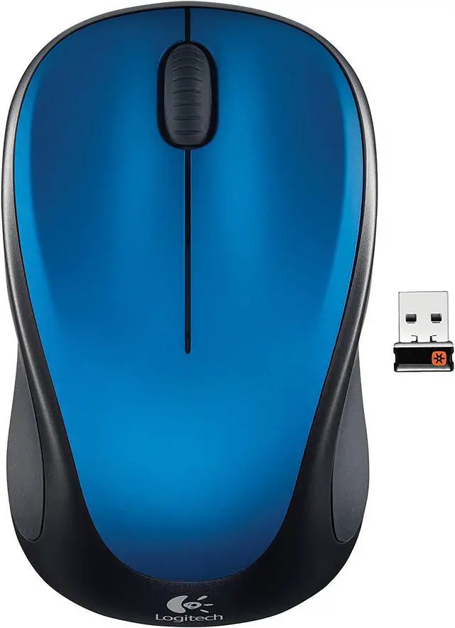Alt view image 2 of 5 - Logitech M317 Wireless Mouse, 2.4 GHz with USB Receiver, 1000 DPI Optical Tracking, 12 Month Battery, Compatible with PC, Mac, Laptop, Chromebook - Blue