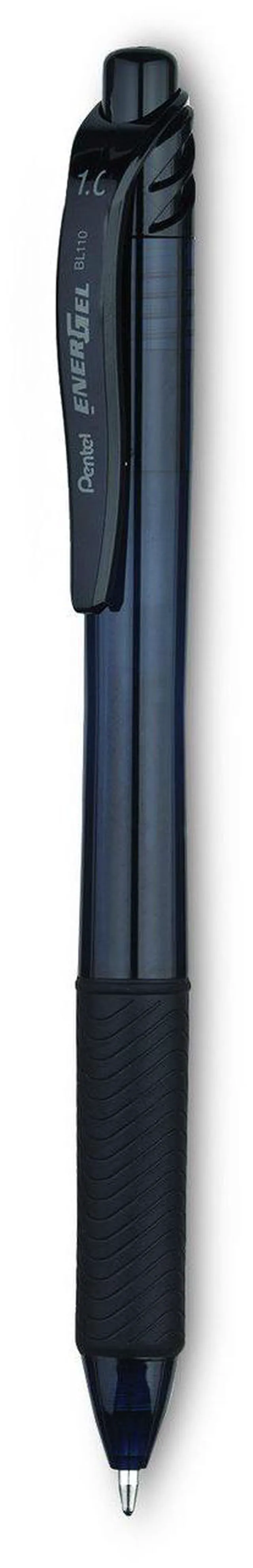 Main image of EnerGel-X Gel Pen Retractable Bold 1 mm Black Ink Smoke/Black Barrel Dozen BL110A