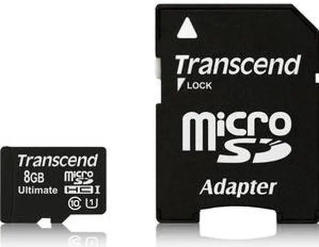 Alt view image 8 of 8 - Transcend Ultimate 8 GB microSD High Capacity (microSDHC) - 1 Card