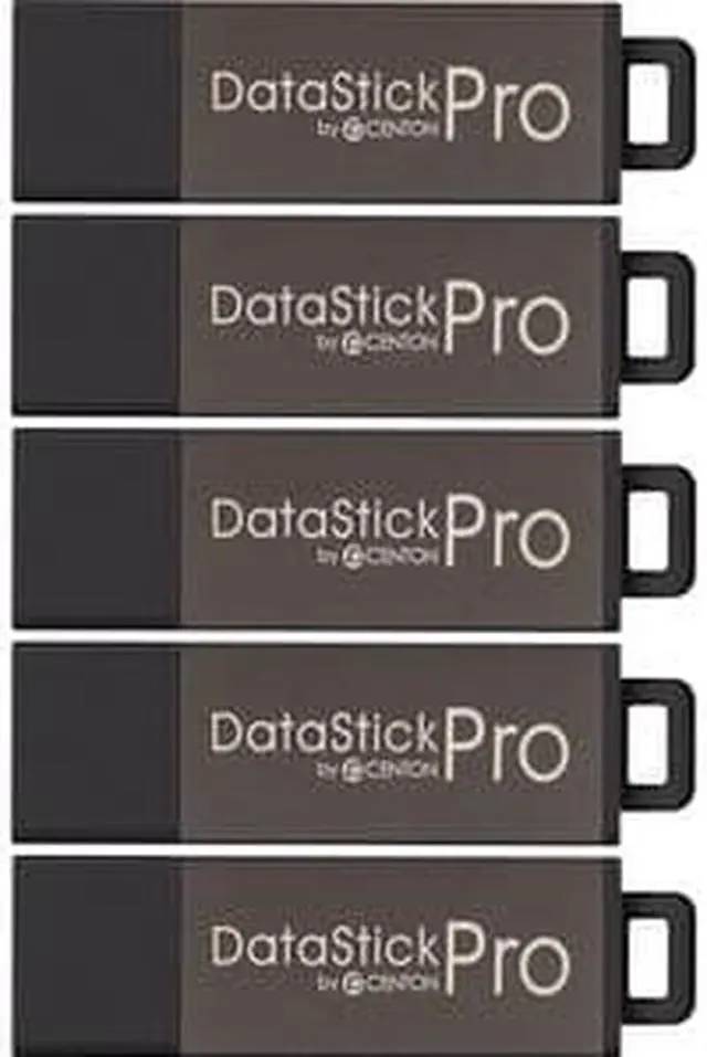 Alt view image 6 of 7 - Centon S1-U2P5-4-5B Mp Valuepack Usb 2.0 Datastick Pro Grey, 4Gb, 5Pack