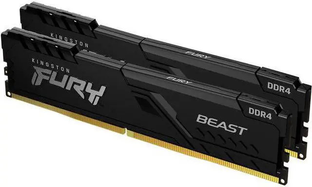 Alt view image 6 of 12 - Kingston FURY Beast 64GB (2 x 32GB) DDR4 3600 (PC4 28800) Memory (Desktop Memory) Model KF436C18BBK2/64