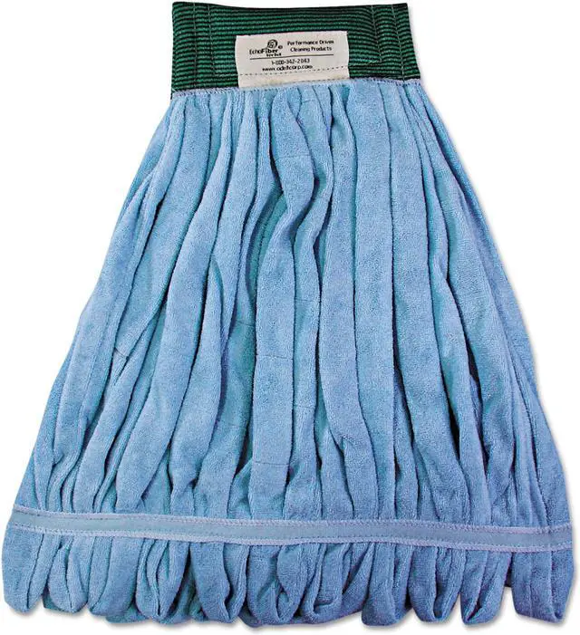 Alt view image 5 of 13 - Boardwalk Microfiber Looped-End Wet Mop Heads Medium Blue 12/Carton 12/Carton MWTMBCT