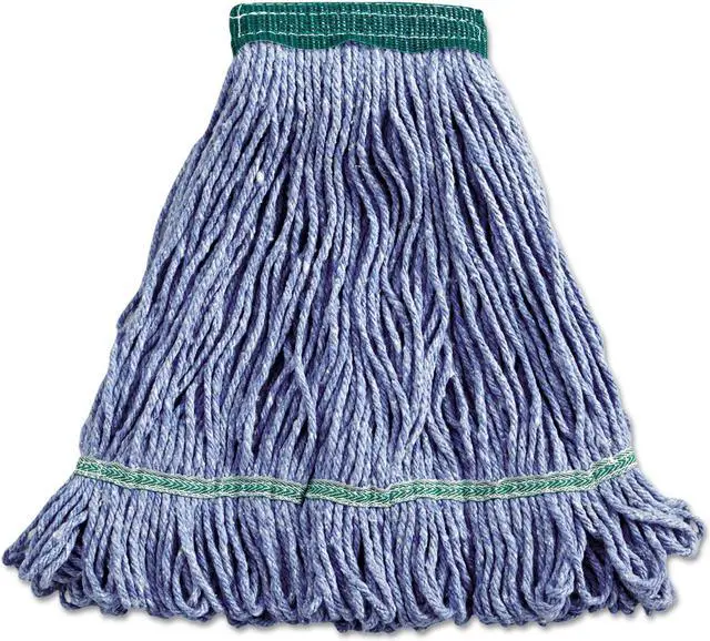 Alt view image 16 of 20 - Boardwalk Super Loop Wet Mop Head Cotton/Synthetic Medium Size Blue 502BLEA