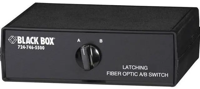 Alt view image 3 of 3 - Black Box Fiber Optic A/B Desktop Switch - Latching with SC Single-Mode Connectors  SW1036A