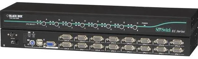 Alt view image 9 of 9 - Black Box EC Series KVM Switch for PS/2 or USB Servers and PS/2 or USB Consoles - 16-Port