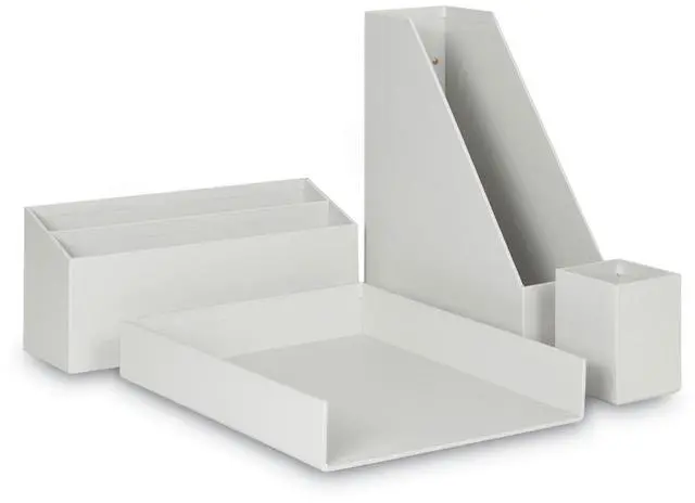 Alt view image 2 of 4 - U Brands 4-Piece Desk Organization Kit, Gray, 1 Kit (UBR3632U0002)