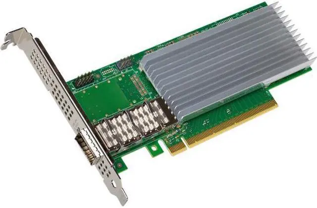 Alt view image 2 of 5 - Intel 800 E810-CQDA1 Single Port QSFP28 100/50/25/10GbE Ethernet Card E810CQDA1BLK