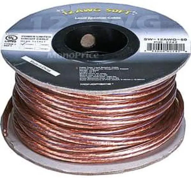 Alt view image 9 of 12 - MONOPRICE, INC. 2747 SPEAKER WIRE 18AWG OXYGEN-FREE_ 50FT